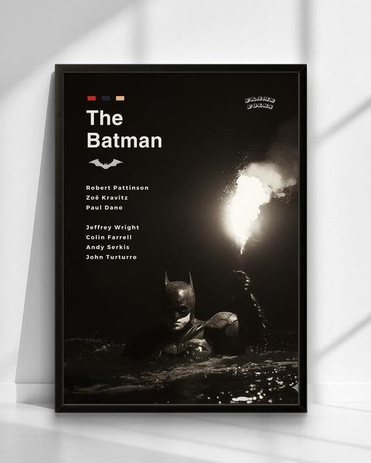 Quadro The Batman Filme - Pôster Preto