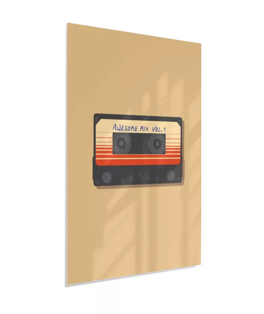 Quadro Mixtape Guardiões da Galáxia