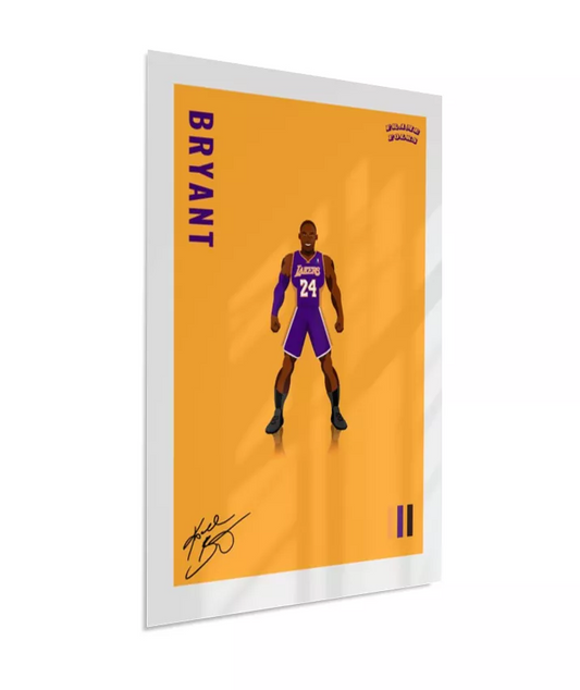 Quadro Kobe Bryant - Yellow