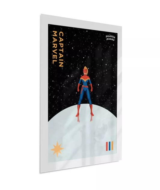Quadro Capitã Marvel - Helmet - Galáxia