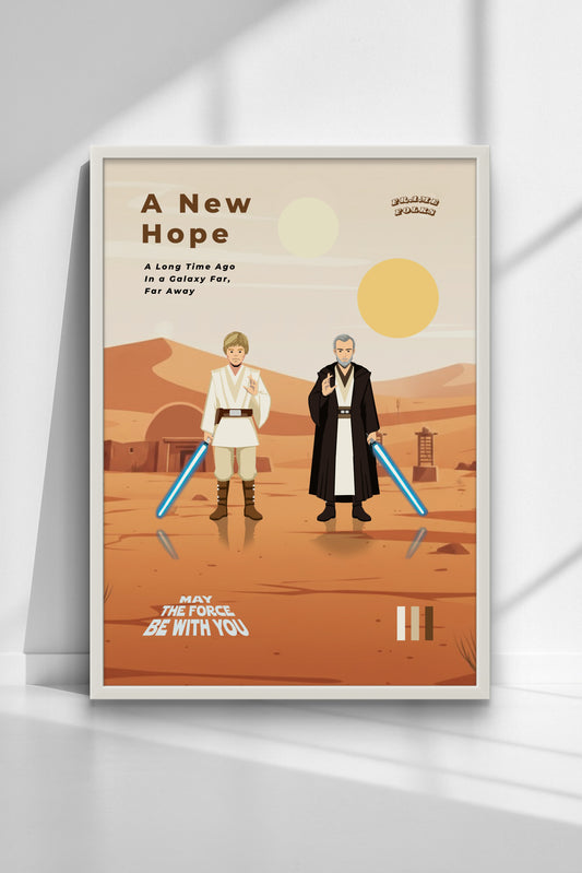 Quadro Star Wars - Uma Nova Esperança