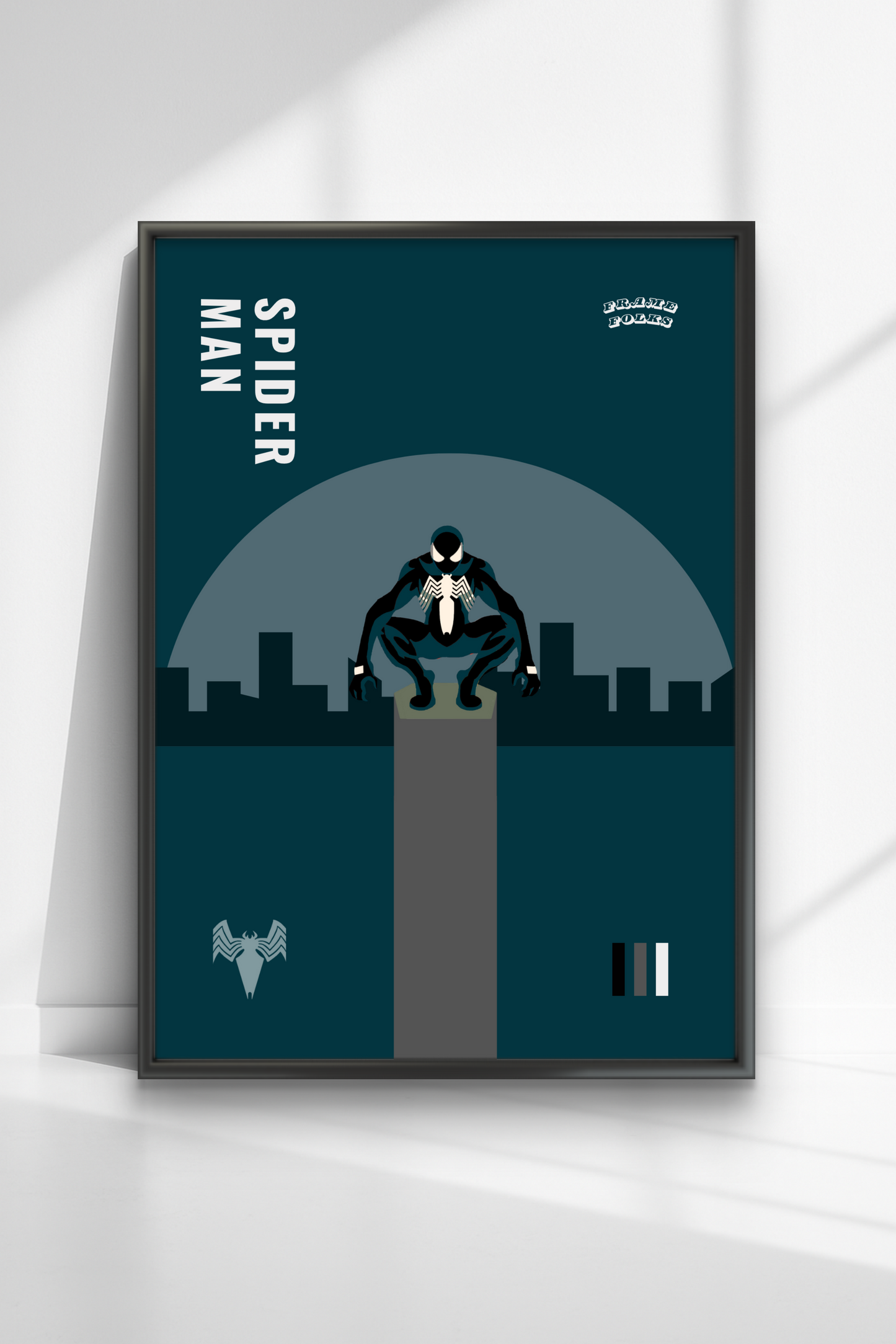 Quadro Homem Aranha Preto - Queens