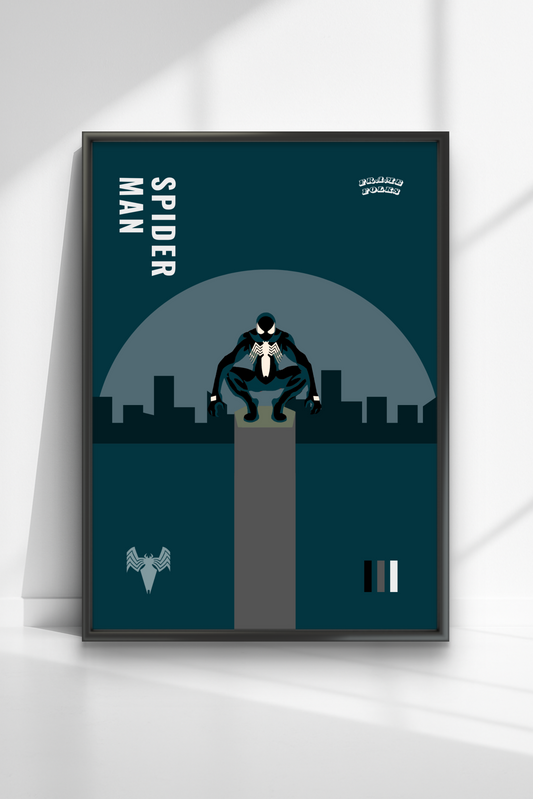 Quadro Homem Aranha Preto - Queens