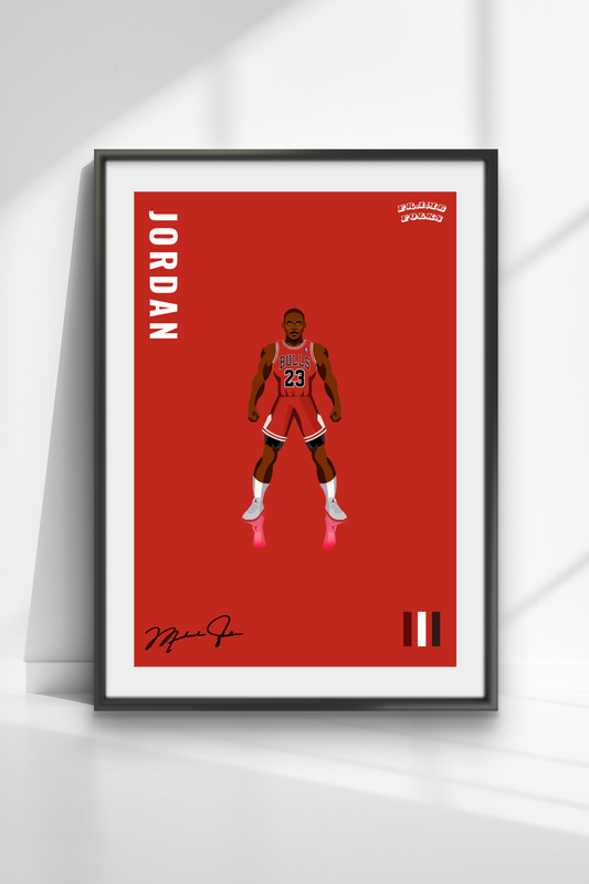 Quadro Michael Jordan - Red