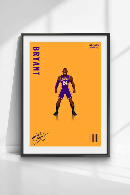 Quadro Kobe Bryant - Yellow