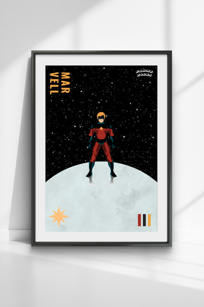 Quadro Capitão Marvel