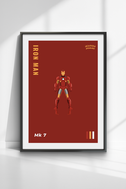 Quadro Homem de ferro - Mk 7 Red