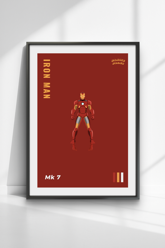 Quadro Homem de ferro - Mk 7 Red