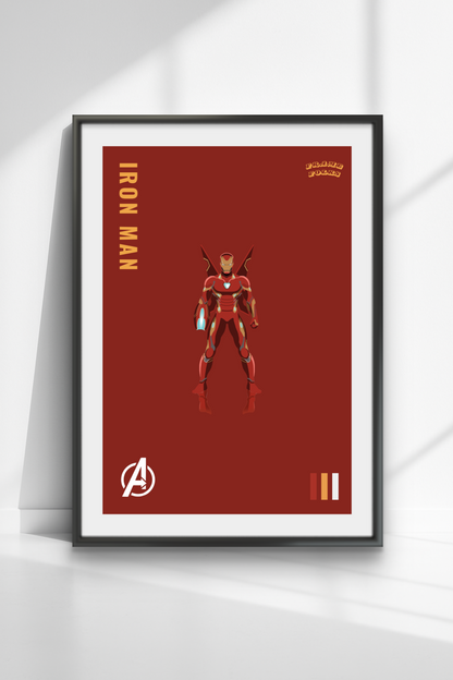 Quadro Homem de ferro - Infinity War Red