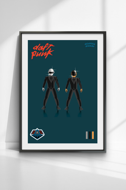 Quadro Daft Punk - Blue
