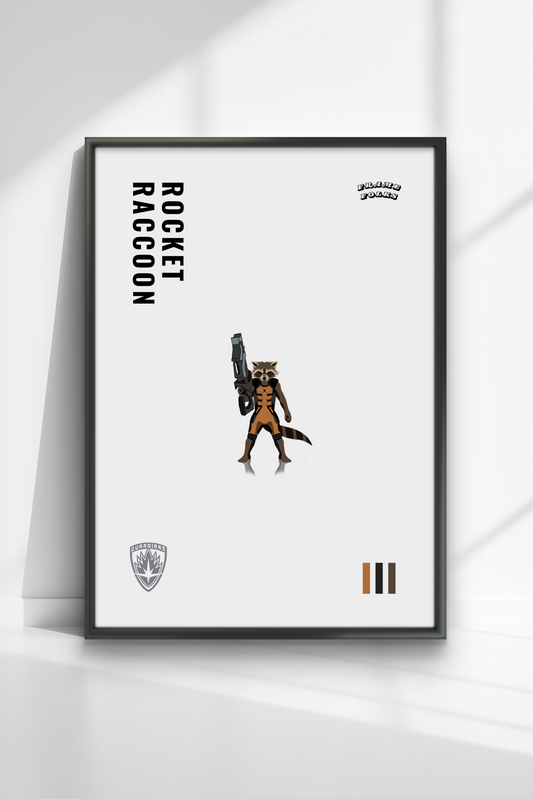 Quadro Rocket Raccoon - Guardiões da Galaxia