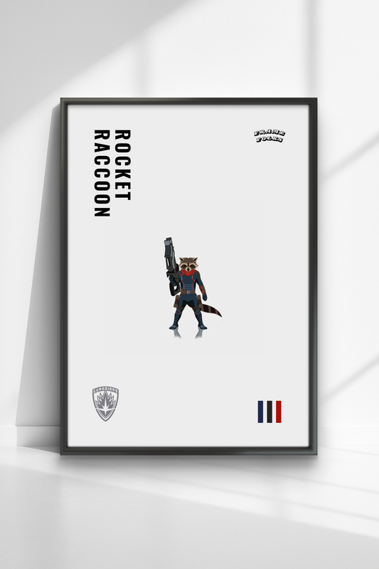 Quadro Rocket Raccoon - Guardiões da Galaxia V. 3