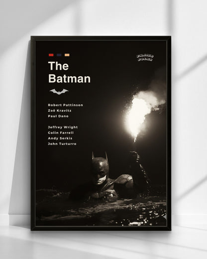Quadro The Batman Filme - Pôster Preto