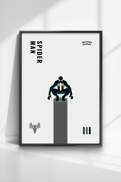 Quadro Homem Aranha Preto