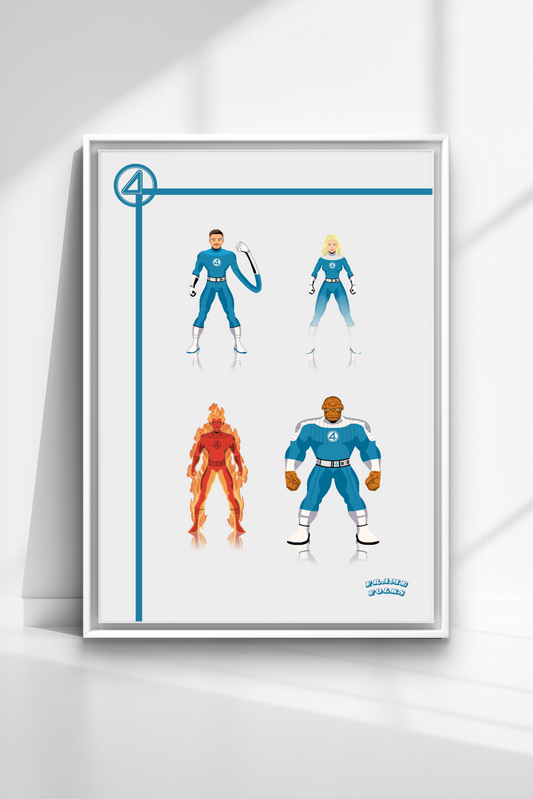 Quadro Quarteto Fantástico - Filme