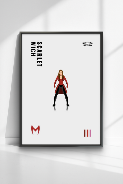 Quadro Feiticeira Escarlate - Vingadores