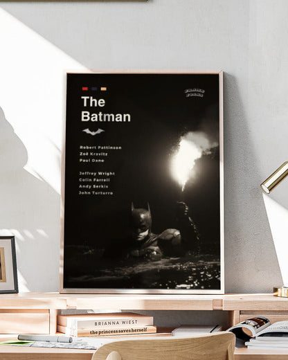Quadro The Batman Filme - Pôster Preto