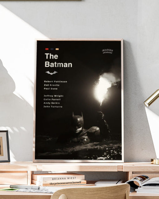 Quadro The Batman Filme - Pôster Preto