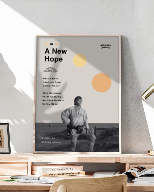 Quadro Star Wars Luke - Uma Nova Esperança