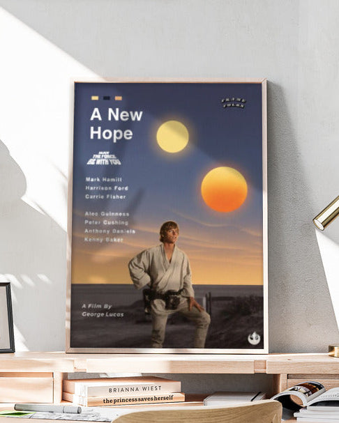 Quadro Star Wars - Uma Nova Esperança - Pôster
