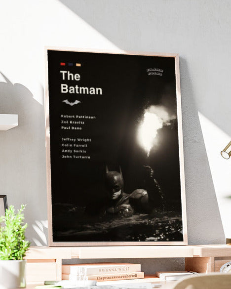 Quadro The Batman Filme - Pôster Preto