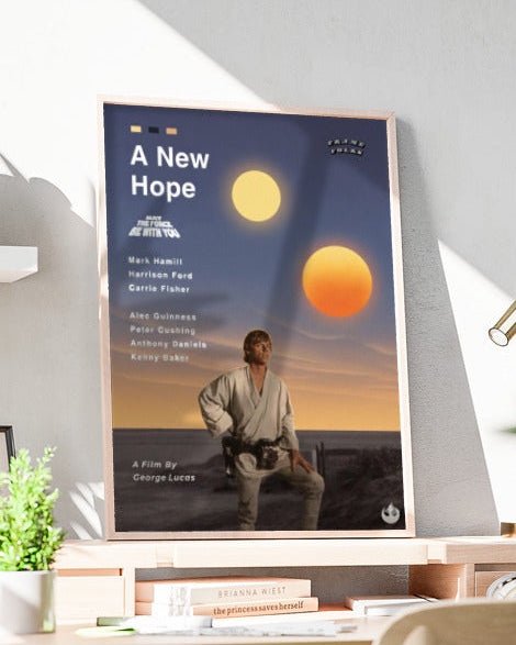 Quadro Star Wars - Uma Nova Esperança - Pôster