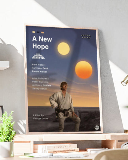 Quadro Star Wars - Uma Nova Esperança - Pôster