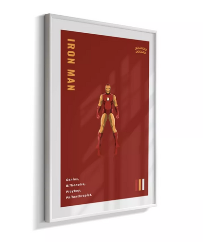 Quadro Homem de ferro - Clássico Red