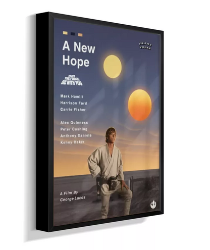 Quadro Star Wars - Uma Nova Esperança - Pôster