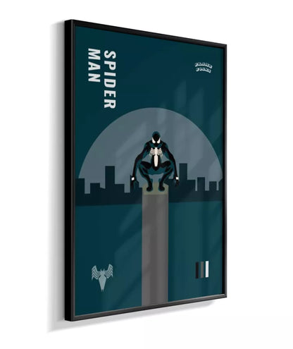 Quadro Homem Aranha Preto - Queens