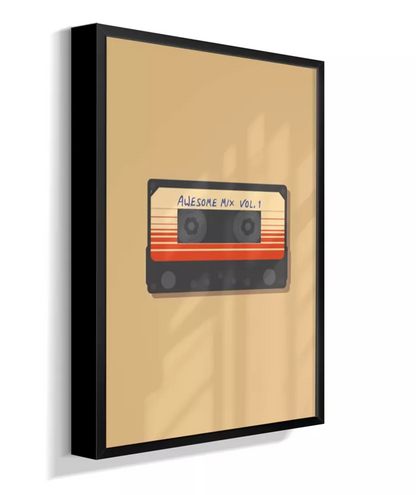 Quadro Mixtape Guardiões da Galáxia