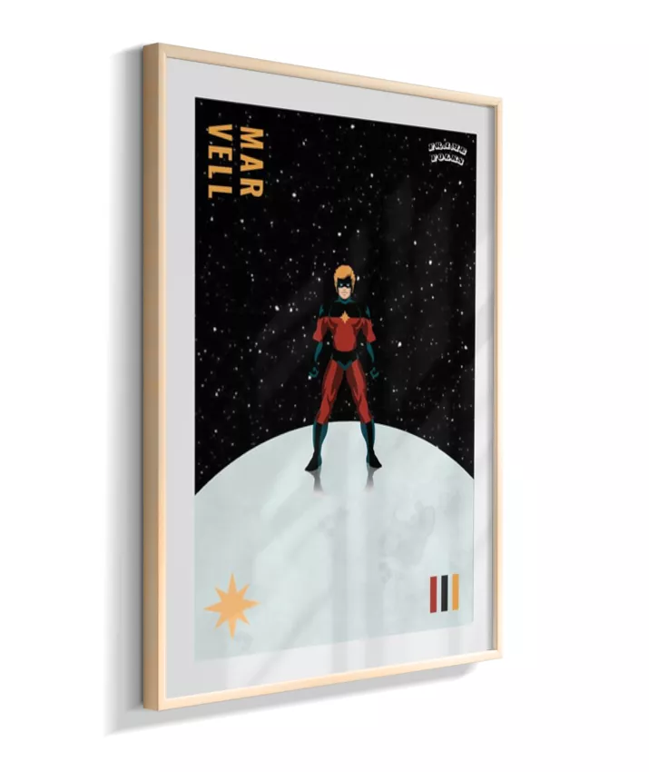 Quadro Capitão Marvel