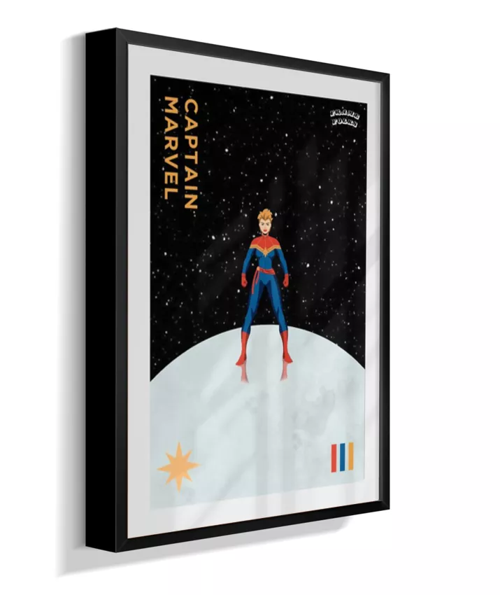 Quadro Capitã Marvel - Galáxia