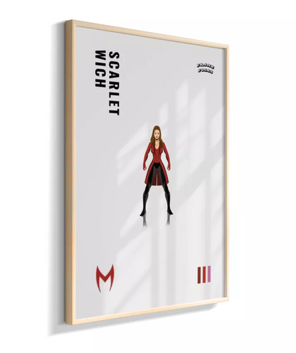Quadro Feiticeira Escarlate - Vingadores