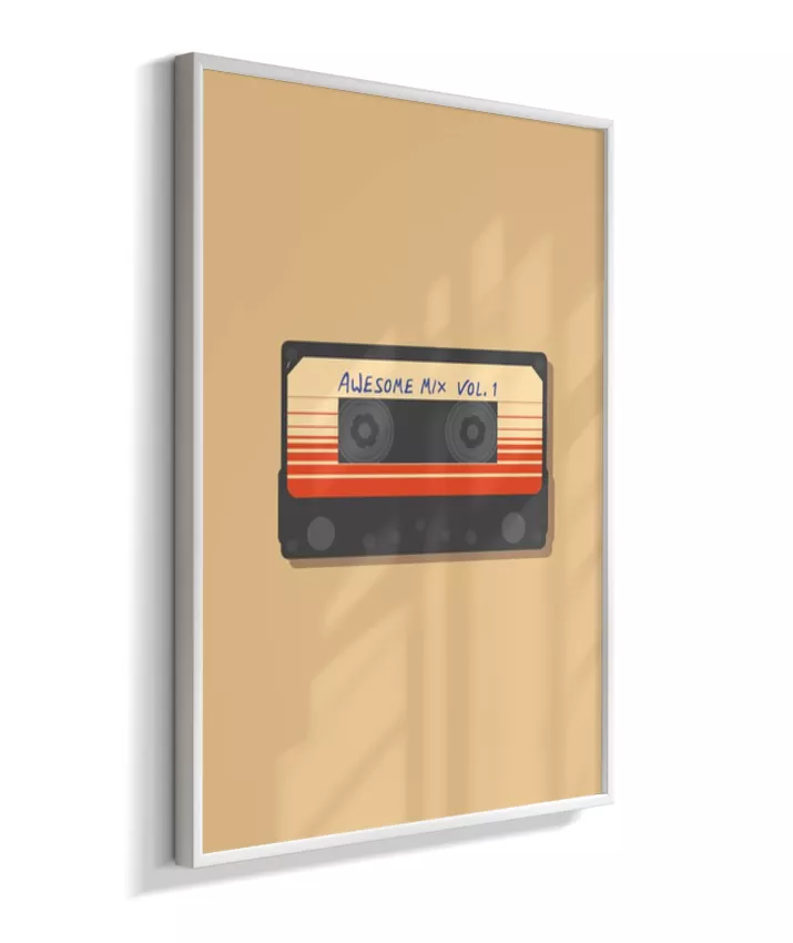 Quadro Mixtape Guardiões da Galáxia