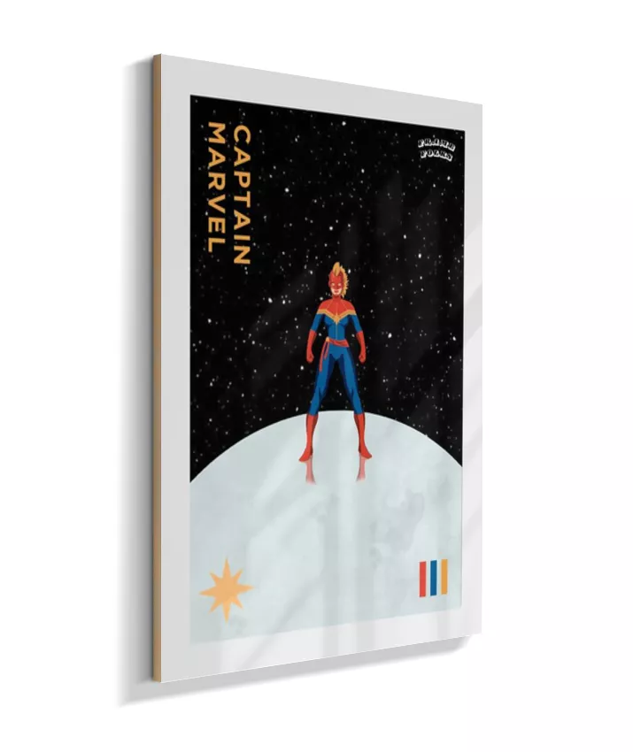 Quadro Capitã Marvel - Helmet - Galáxia