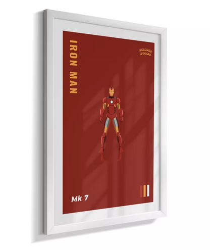 Quadro Homem de ferro - Mk 7 Red