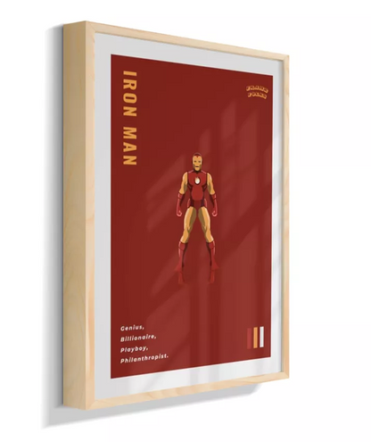 Quadro Homem de ferro - Clássico Red