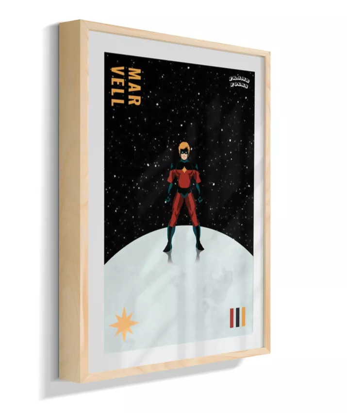 Quadro Capitão Marvel