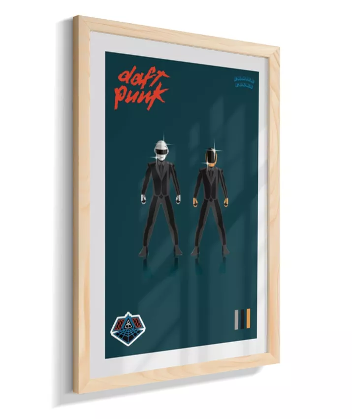 Quadro Daft Punk - Blue