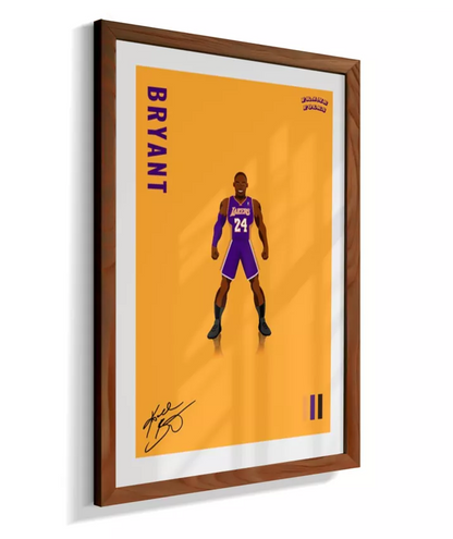 Quadro Kobe Bryant - Yellow