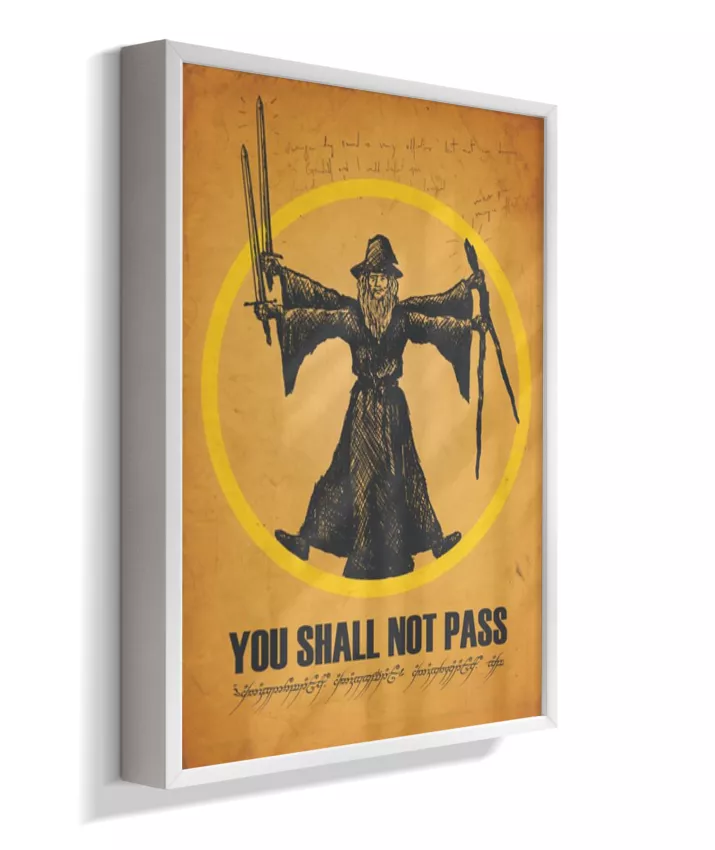 Quadro Senhor dos Anéis - You Shall Not Pass