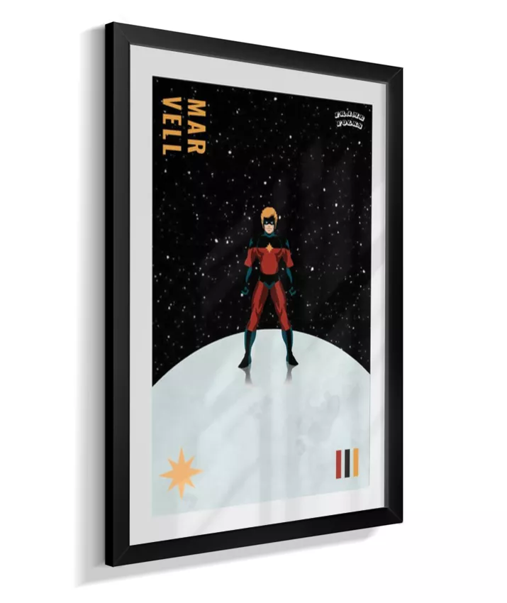 Quadro Capitão Marvel