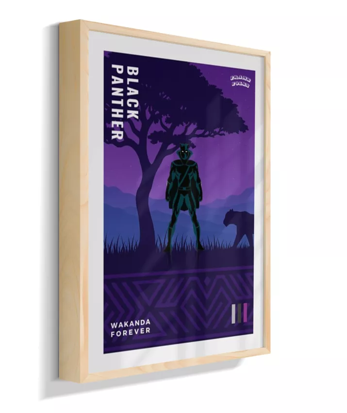 Quadro Pantera Negra - Clássico - Wakanda