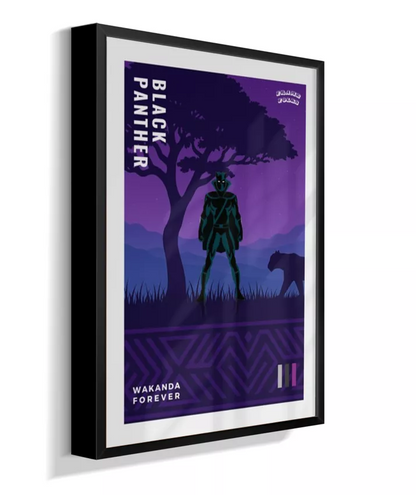 Quadro Pantera Negra - Clássico - Wakanda