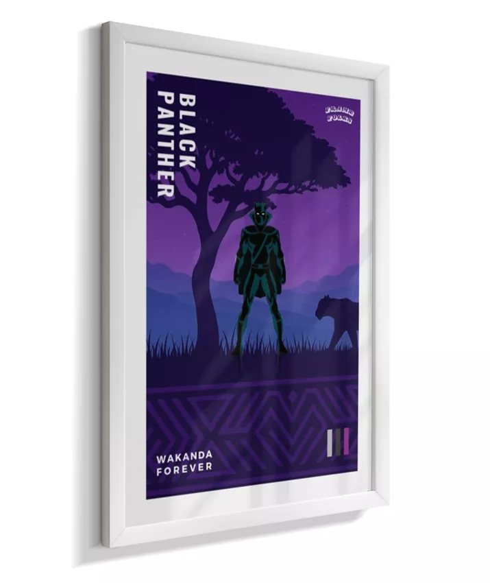 Quadro Pantera Negra - Clássico - Wakanda