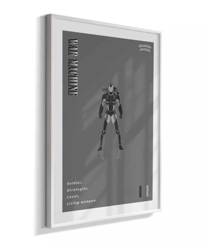 Quadro Máquina de Combate - Preto e Branco