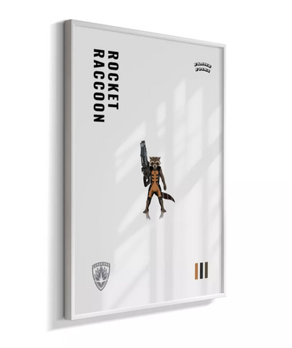Quadro Rocket Raccoon - Guardiões da Galaxia