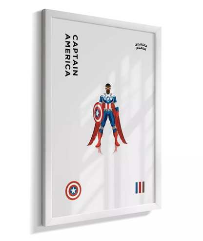 Quadro Capitão America - Sam Wilson
