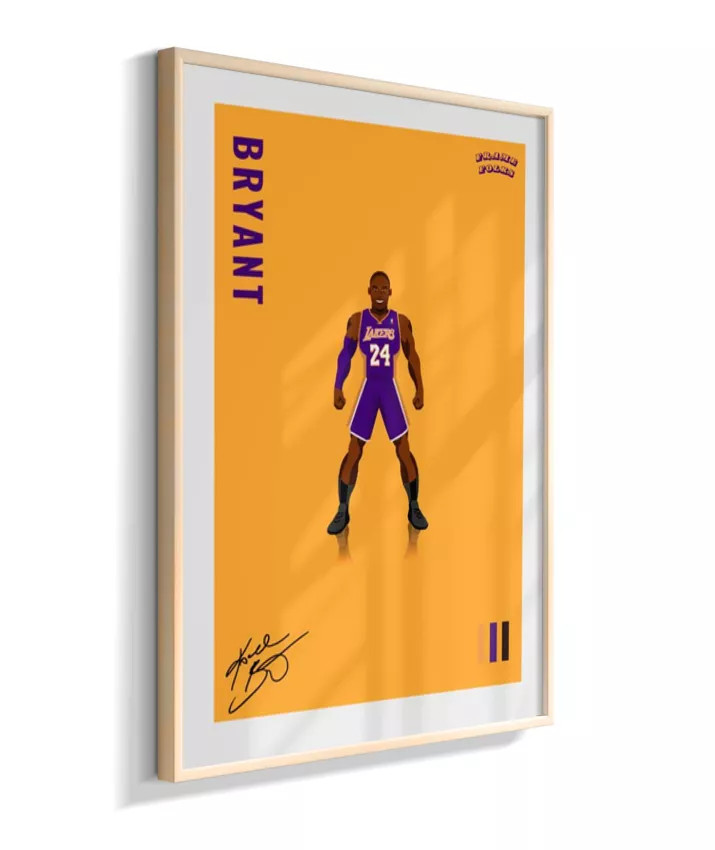 Quadro Kobe Bryant - Yellow